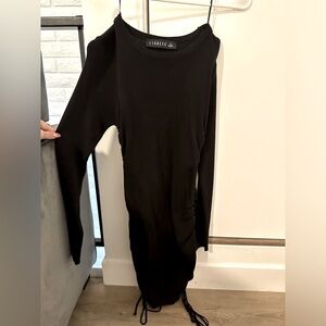 Black Mini Scrunch dress